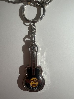 Hard Rock Cafe Schlüsselanhänger Prague Prag Guitar Spinner Keychain