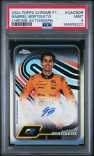 2024 TOPPS CHROME FORMULA 1 CHROME AUTO #CACBOR GABRIEL BORTOLETO PSA 9