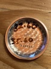 Vintage GALLET & CO. Swiss Watch Chronograph Case Back Stainless Steel Ex Pk