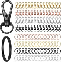 SchlüSselanhäNger Ringe Set 120 Stk 60 SchlüSselringe 60 Karabinerhaken ZubehöR