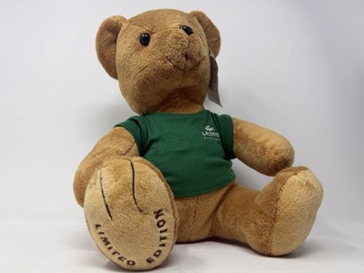 Seltener Lacoste Parfums Teddybär Plüsch Limited Edition Promo Stofftier mit Etikett