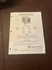 Market Forge Gas Operated Boiler Manual