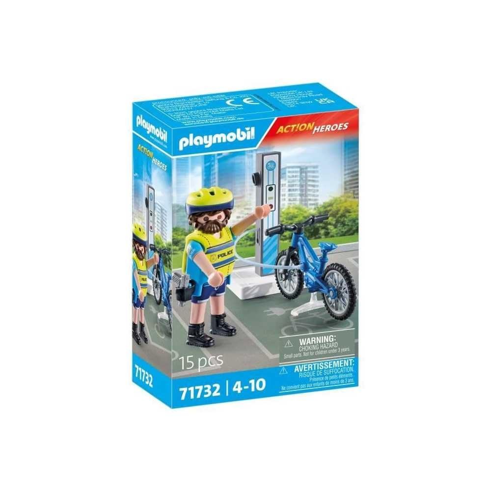 PLAYMOBIL 71732 Policier cycliste avec borne de recharge 2990₽