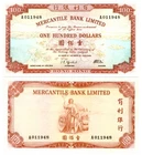 u Reproduction Note Hong Kong 100 Dollars 1964 Pick #244    5713R