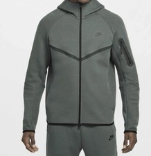 Nike Tech Fleece Windrunner Hoodie Men s Medium HV0949-338 Olive Vintage Green