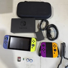 Nintendo Switch Handheld Video Game Console HAC-001 Bundle 1 Game Dock Bundle