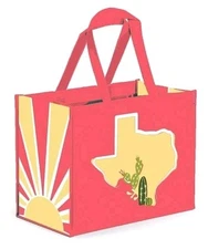 New Destination Holiday Texas Cactus Summer Reusable Shopping Bag H-E-B