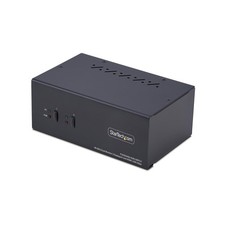 StarTech.com 2-Port Dual-Monitor DisplayPort and HDMI KVM Switch, 4K 60Hz,