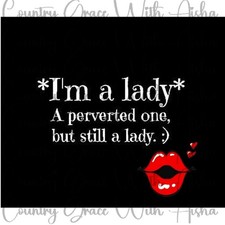 20oz Skinny Tumbler Im A Lady Funny Sublimation Transfer Ready To Press