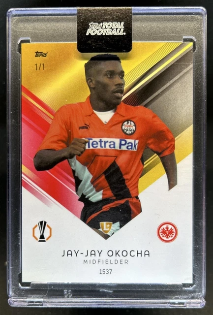 2025-26 Topps Total Football UEL Jay-Jay Okocha Yellow Red #1/1