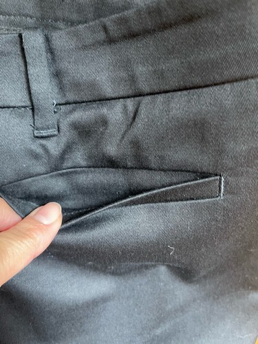 Ann Taylor Hose Baumwolle kurze Hose Damengröße 14 schwarz gerades Bein Büro - Bild 5 von 11