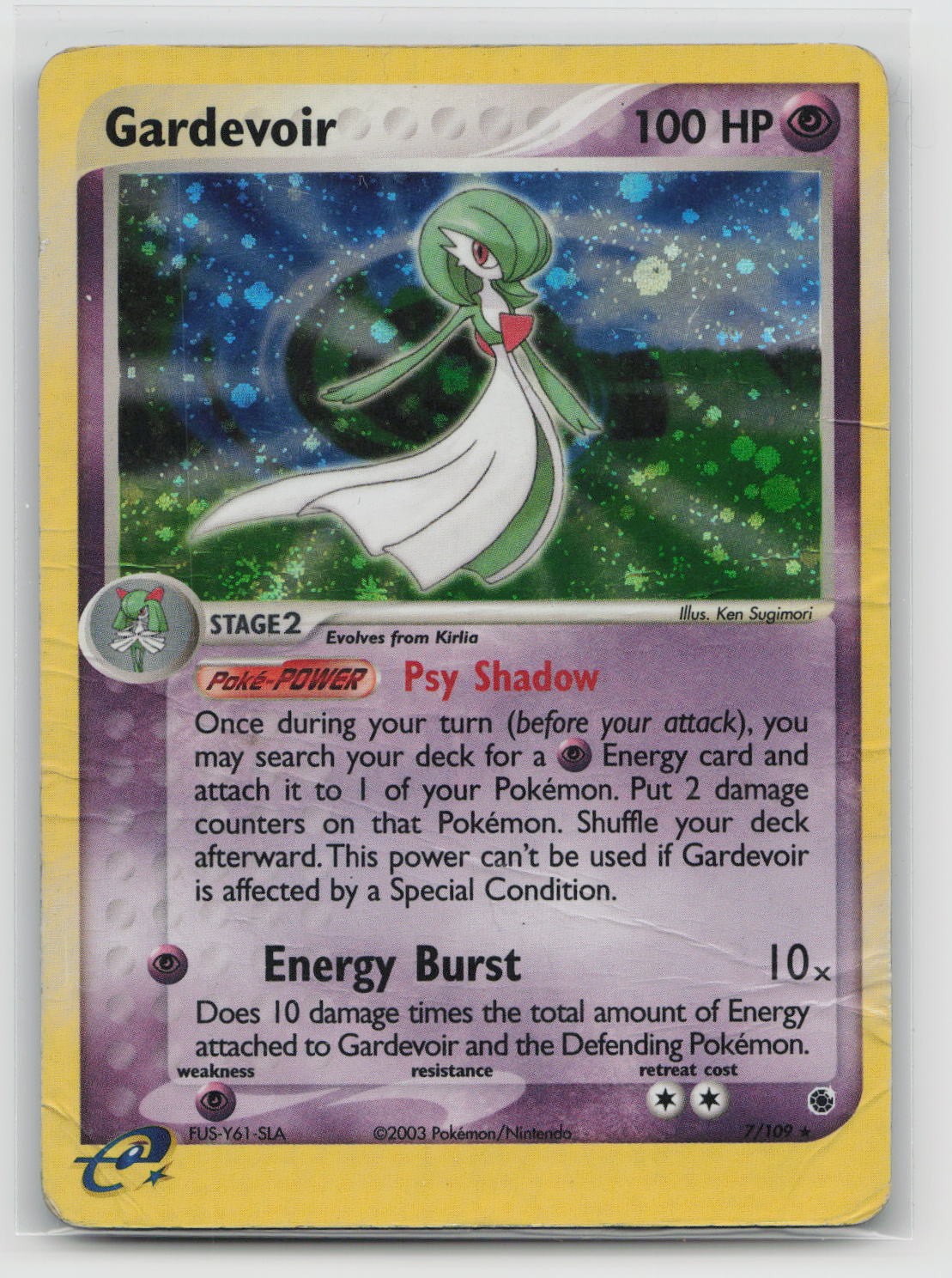 Gardevoir 7/109 Ruby and Sapphire Holo Rare HP/DMG
