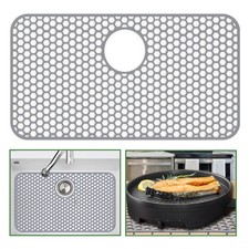 Silicone Sink Protectors for Kitchen Sink, 26"x14" kitchen Sink Mat Non-Slip ...