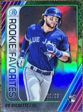 Bo Bichette 2020 Bowman Rookie of the Year Favorites Green #50/99 #ROYF-BB