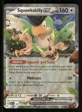 Squawkabilly ex 169/193 Double Rare Paldea Evolved Pokemon Near Mint