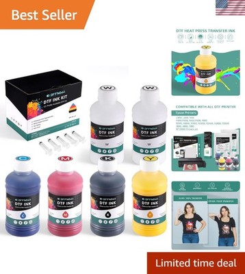 High-Quality 1500ML DTF Ink Refill Set - 6 Bottles for Exceptional Print Quality