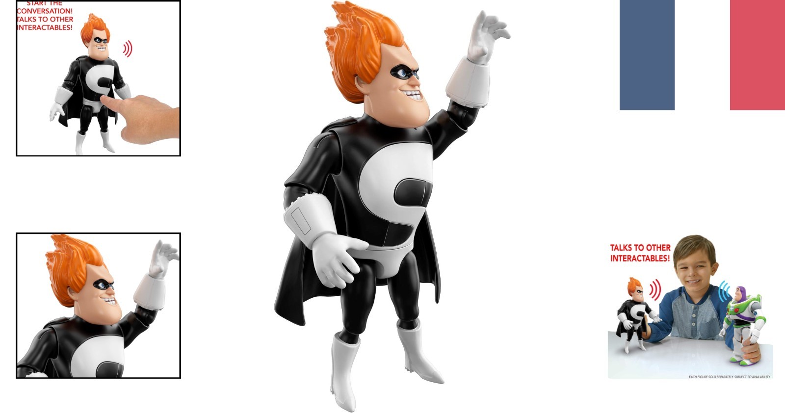 Jouet parlant Syndrome 18 cm l'idée cadeau parfaite pour fans de Pixar