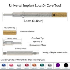 US DentaI Universal Implant Locator Core Tool Male Cap Insertion Extraction Tool