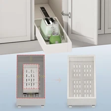 Pull out Cabinet Organizer,Expandable Width(7"-11"),Depth(17"-24") with 5 Rai...
