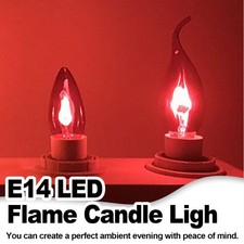 Bombilla 3W E14 220V LED Efecto Llama Bombillas Luz Hogar 240V Vela Iluminación Vintage