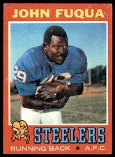 1971 TOPPS JOHN FUQUA RC PITTSBURGH STEELERS #76 VG/EX