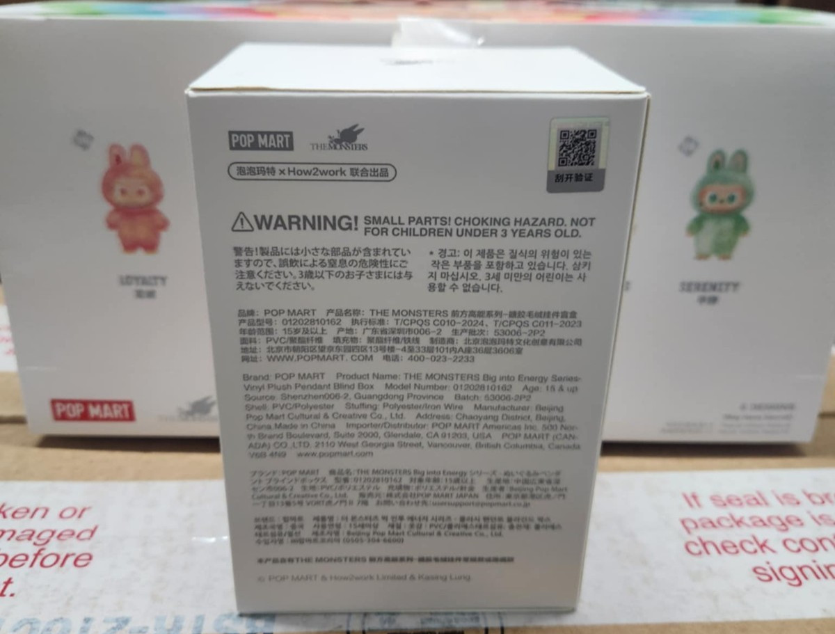 POP MART LABUBU - BRAND NEW - BIG INTO ENERGY - SEALED BLIND BOX CASE OF 6 -