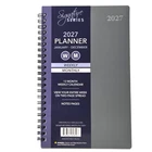 Signature 2027 Weekly & Monthly Planner Calendar, Jan-Dec,  5"x 8" in - Grey