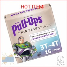 Pull-Ups Boys' Skin Essentials Potty Training Pants, Training Underwear, 3T-4T 