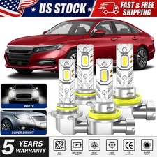 For Honda Accord 2013-2018 - 4x 6500k Led Headlight Hilo Beam Light Bulb Kit For Honda Accord 2013-2018 - 4x 6500k Led Headlight Hilo Beam Light Bulb Kit