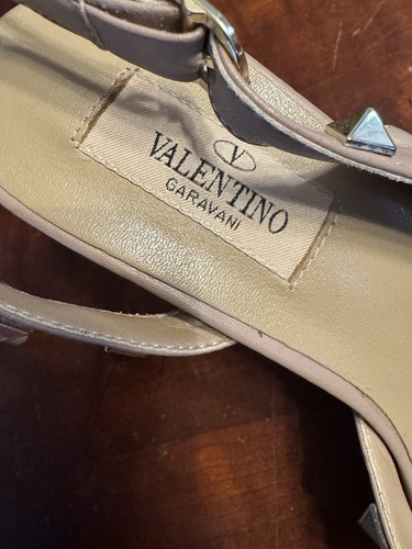 Pre-owned Valentino Rock Star Studs Nude Heels Size 38 - Imagen 4 de 11