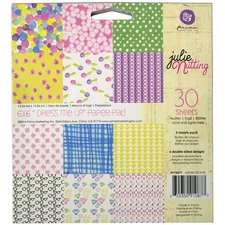 Prima Marketing Double-Sided Paper Pad, 6-Inch by 6-Inch, Julie Nutting Kale...