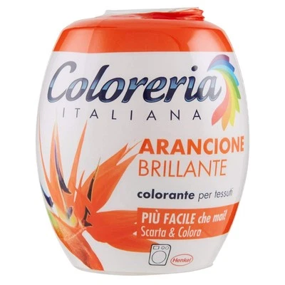 COLORERIA ITALIANA GREY TUTTO IN 1 COLORANTE TESSUTI ARANCIONE BRILLANTE 350 g