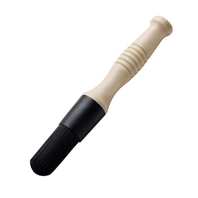 Car Parts Washer Brush, Bullet Head 9.84 × 1.38 inch, Beige/Black 