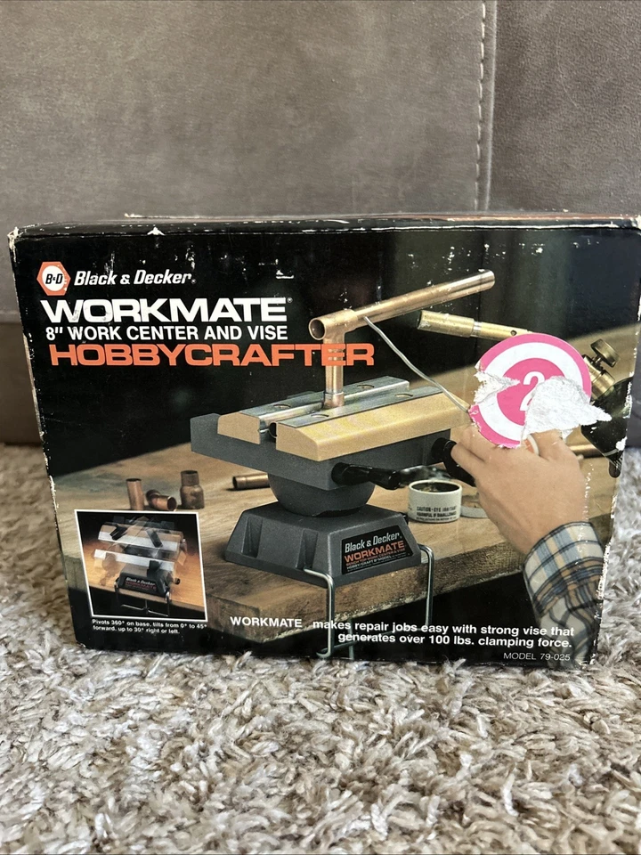 Vintage Black & Decker 8” Workmate Work Center &Vice Hobby Crafter 79-025 UNOPEN - Image 2 of 4