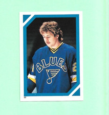 (1) BERNIE FEDERKO  1985-86 O-PEE-CHEE STICKER  # 53 BLUES CARD  (N1432)