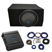 Fits 2005-2014 Ford Mustang Coupe Alpine S-W12D4 Single 12 Sub Box & S-A60M Amp