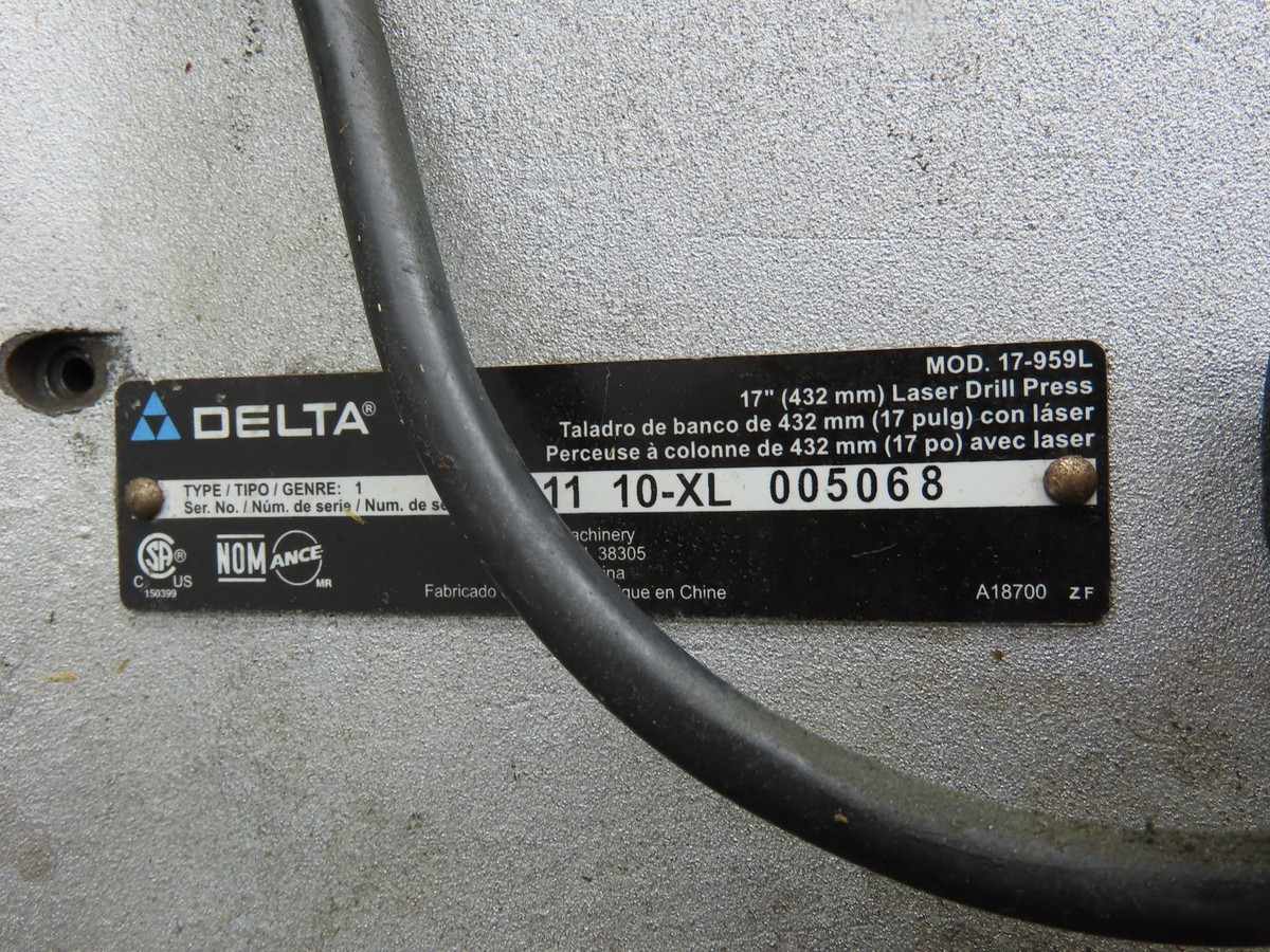 Delta 17-959L Laser Drill Press 17
