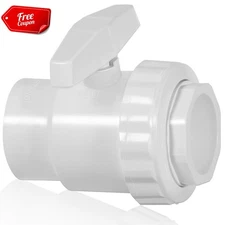for Hayward Trimline SP0722S 1.5" Slip 2-Way Ball Valve with Teflon Seats Union