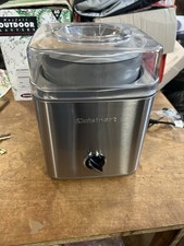 Cuisinart Ice Cream Maker Frozen Dessert Machine Stainless Steel Working