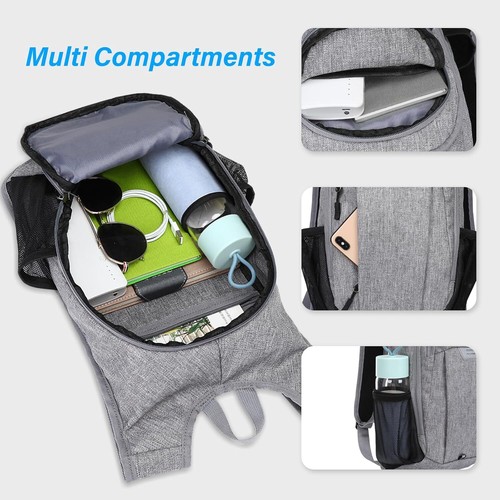 MOSISO Lightweight Hiking Daypack Small Packable Hiking Backpack for Men Women - Picture 11 of 23