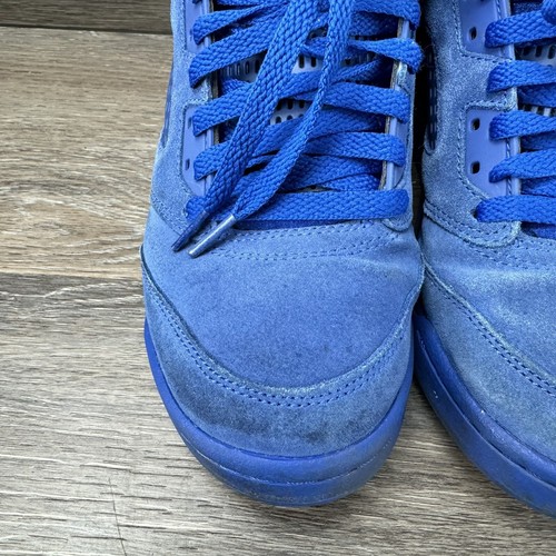 Nike Air Jordan Retro 5 V Royal Blue Suede Black/Gray GS 440888-401 Size 6.5Y - Picture 5 of 22