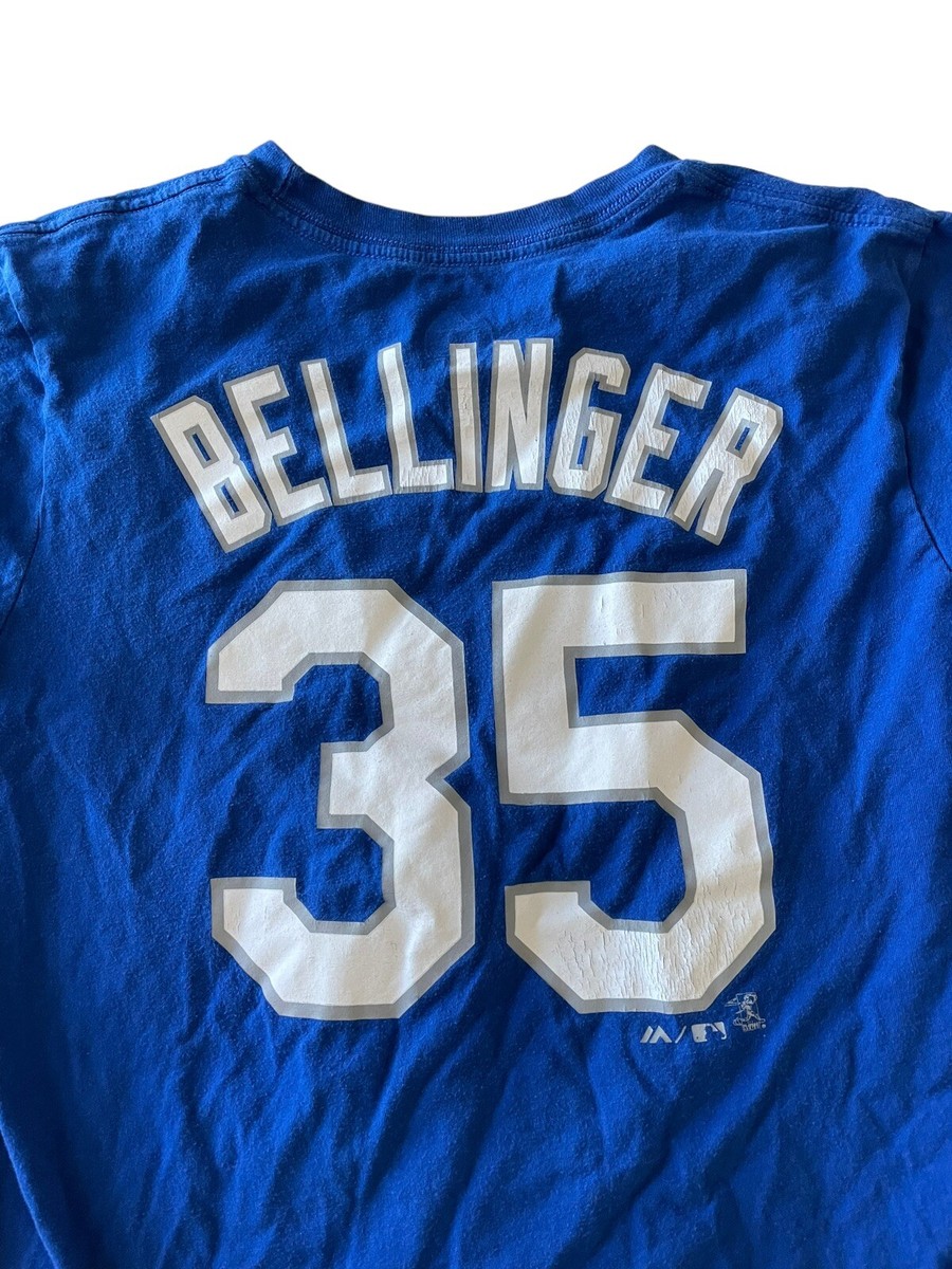 Majestic LA Dodgers Bellinger #35 Blue T Shirt Boys 14-16