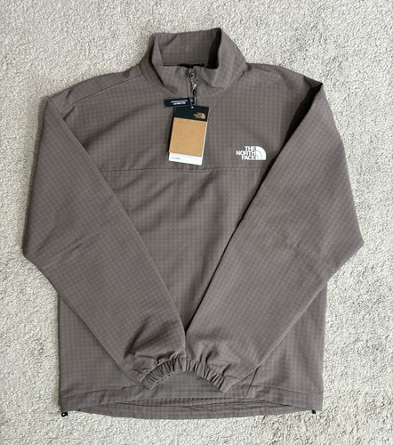 The North Face Tekware Grid Fleece 1/4 Zip Falcon Brown NWT Men’s Size Small