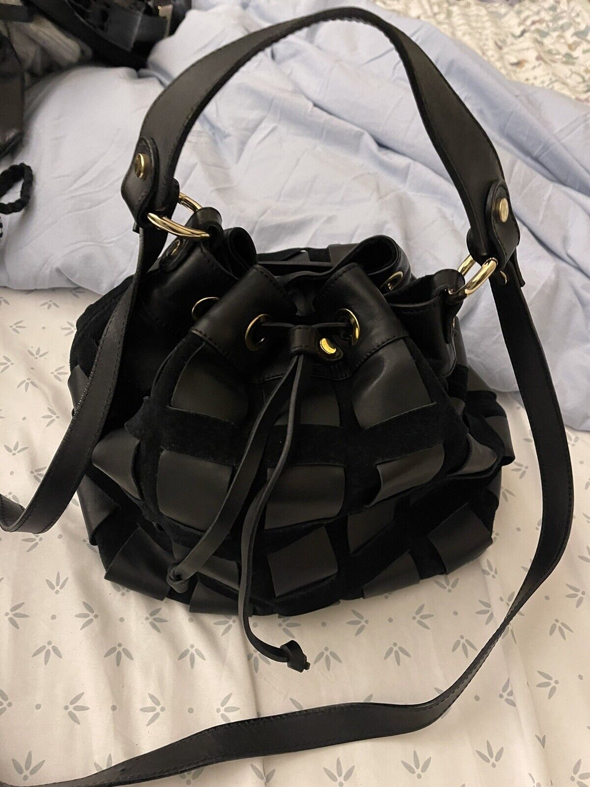 Nardelli purse black & gold bag - image 1
