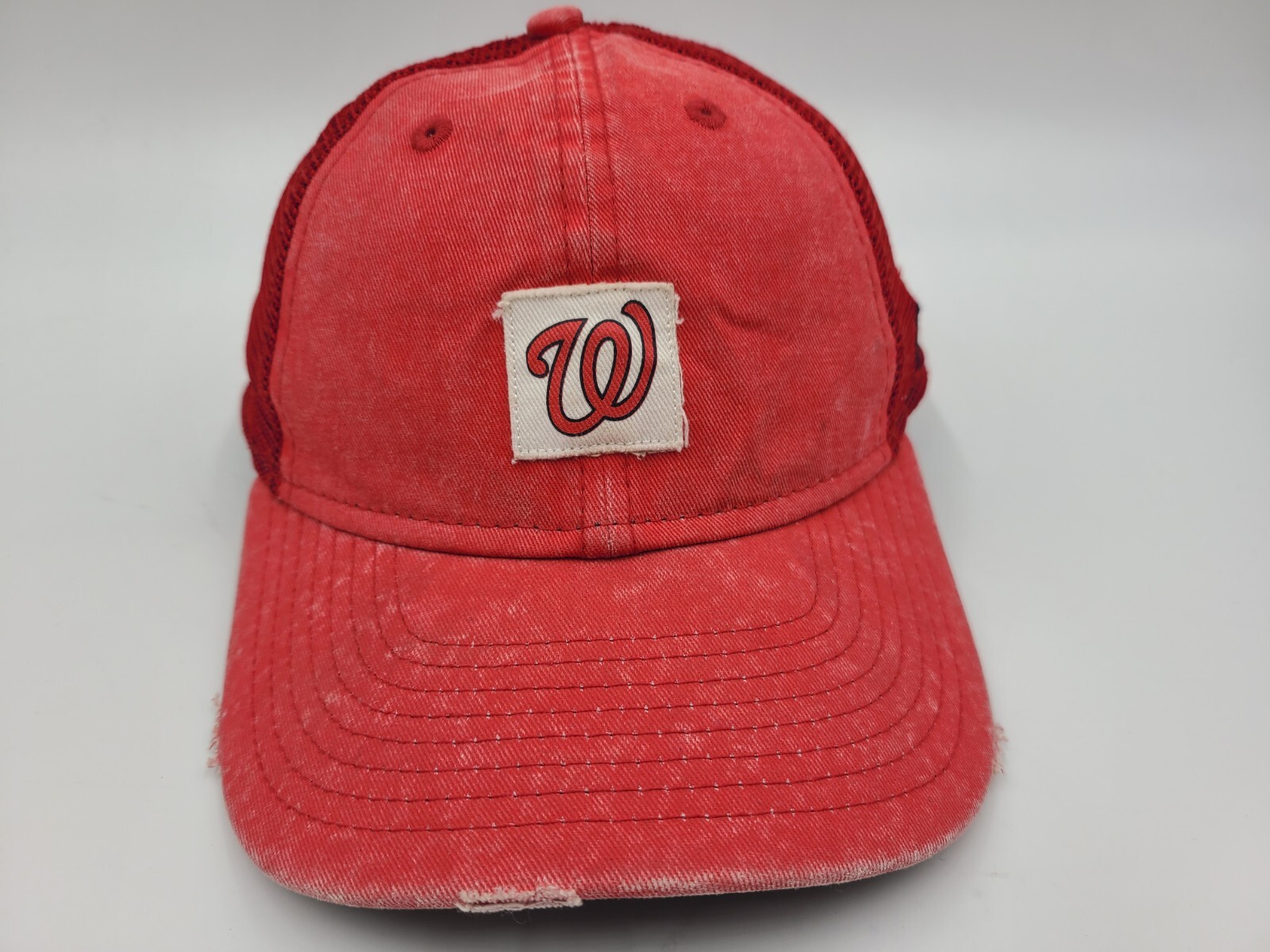 Youth Washington Nationals New Era 9Twenty Mesh Trucker Snapback Hat Cap MLB Red