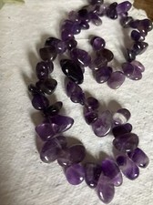 16" Strand of Top Drilled Amethyst ~ Freeform nuggets~ Beads