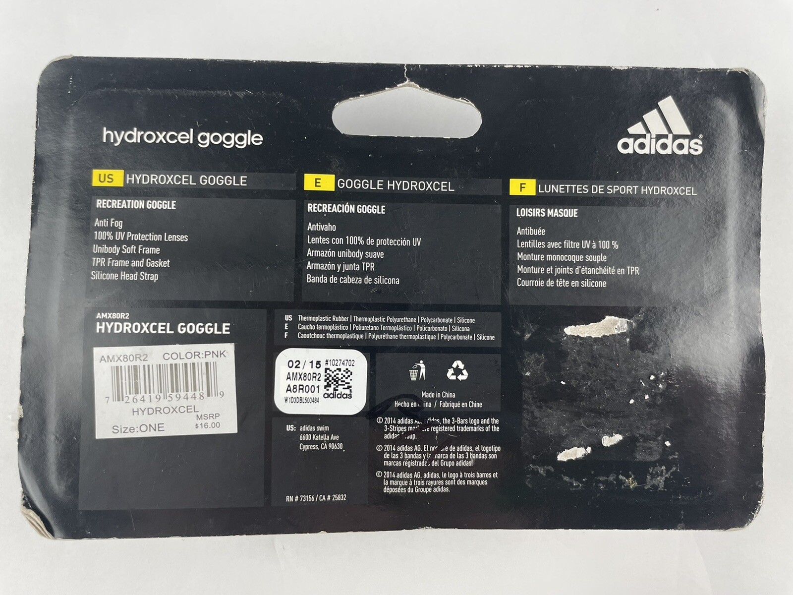 Adidas Adult Intensify Swim Goggles Pink Antifog 100 Uv Protection For Sale Online Ebay