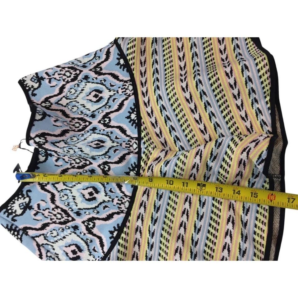 Manoush Mini Falda Mujer Mediana Jupe Jacquard Otomana Multicolor Viscosa Nueva con Etiquetas Foto 3 de 4