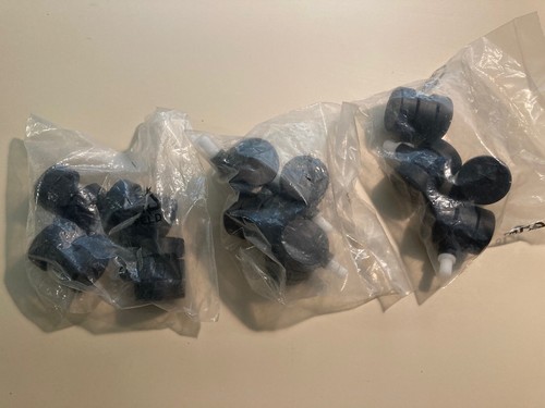12x Ruote per mobili a doppio rullo in plastica diametro 33 mm. - Foto 2 di 5