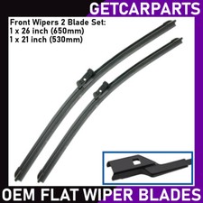 Audi A7 2010 - 2018 Front Wiper Blades (26" + 21") Exact Fit OEM